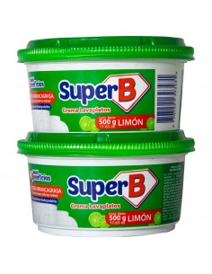 LAVAPLATOS CREMA SUPERB LIMON POTE500GR