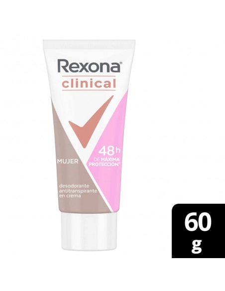 DESODORANTE REXONA WOMEN CLINICAL CLASIC TUBO 60 GRAMOS