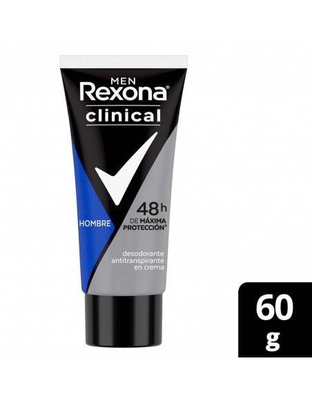 DESODORANTE REXONA MEN CLINICAL CLEAN TUBO60G