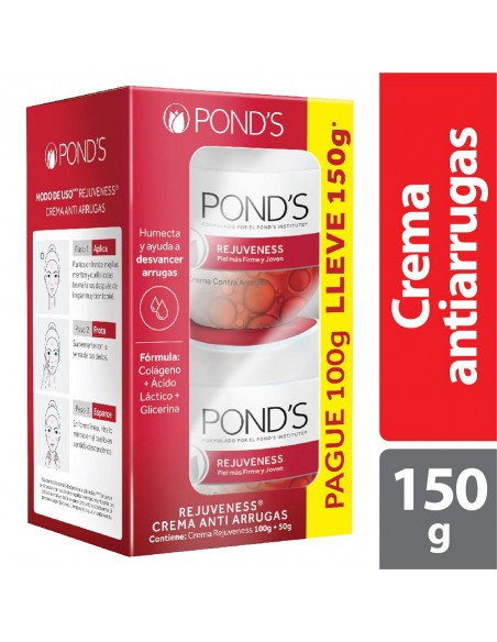 OFERTACREMA PONDS REJUVENESS POTE100GR+50GR