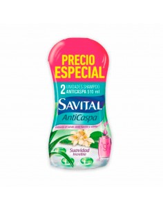 OFERTASHAMPO SAVITAL CASPA TE SEDA  POTE510Mx2U
