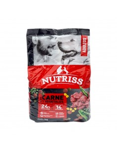 ALIMENTO NUTRISS ADULTOS CARNE  VEGETALES BOLSA 1KG
