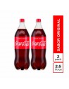 COCA-COLA SABOR ORIGINAL 2U x 2.5lt c/u