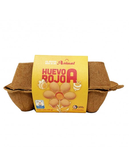 HUEVOS AVINAL ROJOS A CAJA 6 UNIDAD