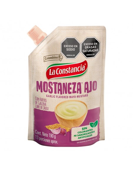 MOSTANEZA AJO LA CONSTANCIA DOYPACK 190 GRAMOS