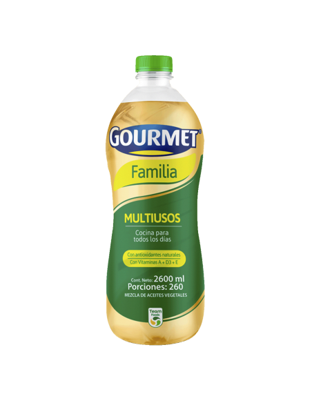 ACEITE GOURMET FAMILIA  FRASCO 2600 MILILITRO
