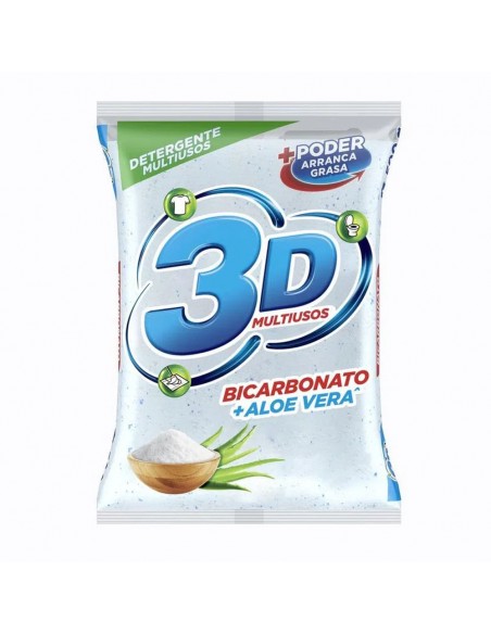 DETERGENTE 3D MULTIUSOS MANZANAS  BOLSA 500 GRAMOS