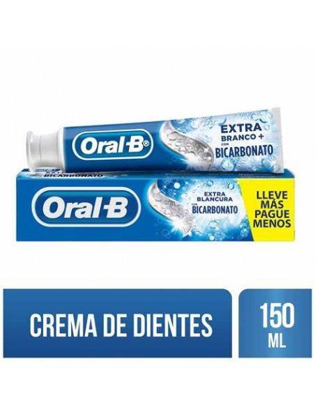CREMA DENTAL ORAL B BICARBONATOx150 MILILITROS