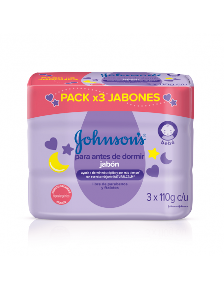 OFERTA JABON JOHNSON BABY ANTES DE DORMIR 3Bx110 GRAMOS