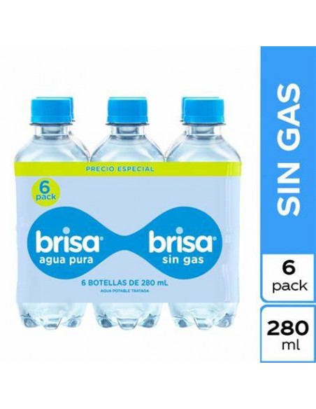 AGUA BRISA 6PACKx280 MILILITRO