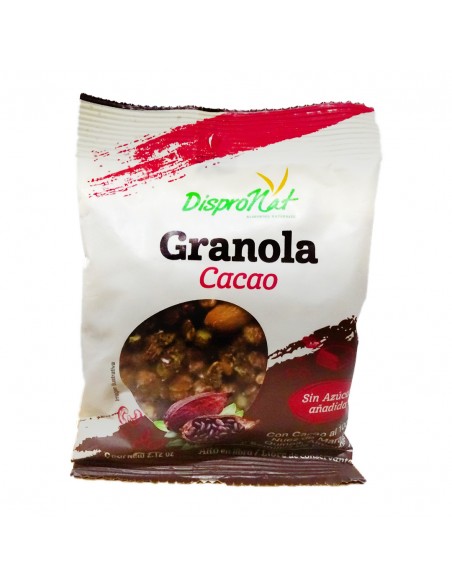 GRANOLA CACAO SNACK DISPRONAT  BOLSA X60 GRAMOS