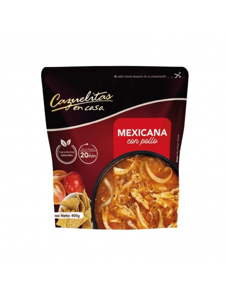 CAZUELA MEXICANA CON POLLOx400 GRAMOS