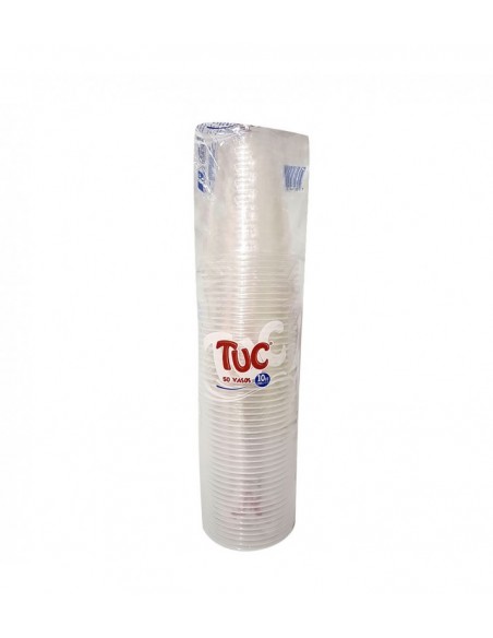 VASO DESECHABLE TUC TRASLUC 10ozx50 UNIDAD