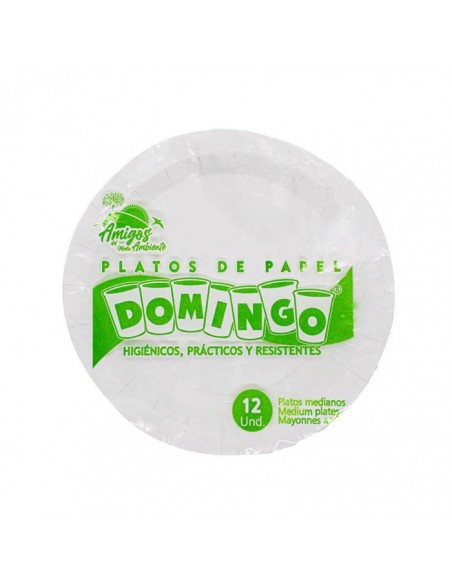 PLATO DESECH DOMINGO MEDIANO CARTONx12 UNIDAD