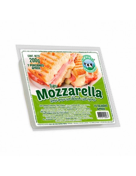 QUESO EL GALAN MOZZARELLA TAJx200 GRAMOS