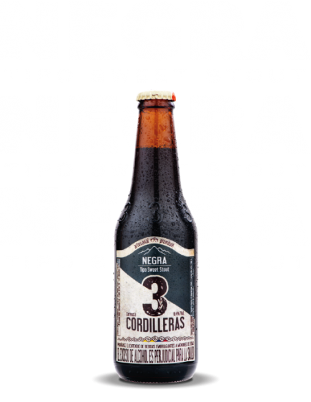 CERVEZA 3CORDILLERAS NEGRA BOTELLA 330 MILILITRO