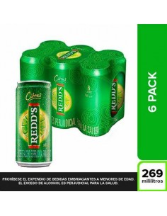 CERVEZA REDDS SIXPACK LATA 269 MILILITRO