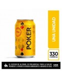 CERVEZA POKER CLASICA LATA 330 MILILITROxUND