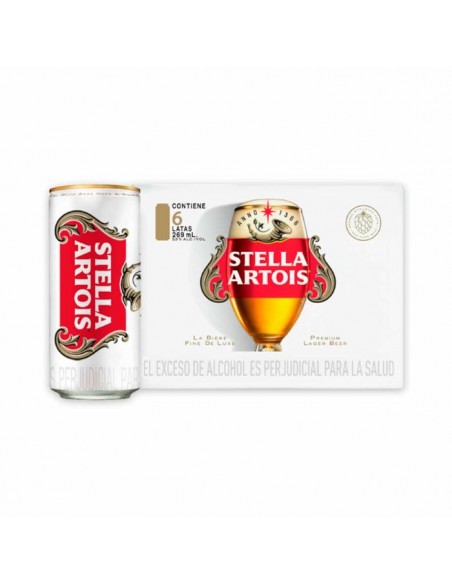 CERVEZA STELLA ARTOIS SIXPACK LT269 MILILITROS