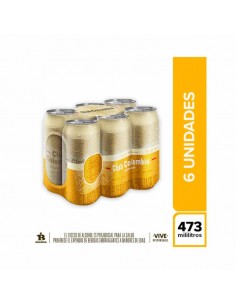 CERVEZA CLUB COLOMBIA DORADA SIXPAC L473