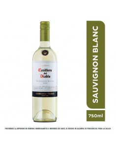 VINO CASILLERO DIABLO BCO SAUV BT750