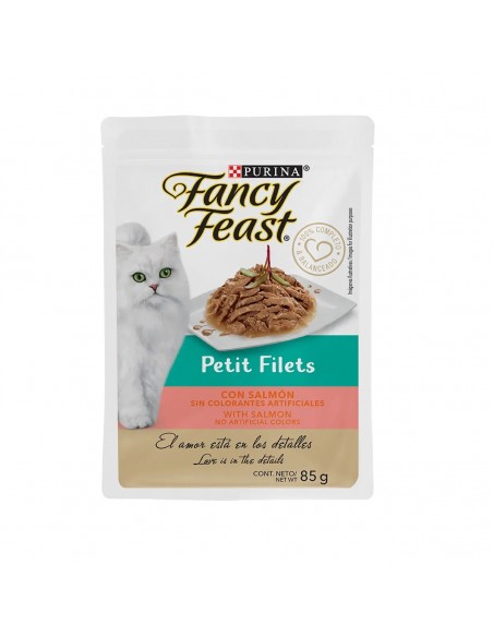 FANCY FEAST PETIT FILETS SALMON DOYPACK 85 GRAMOS