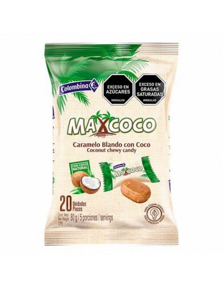 CONFITE MAX COCO BLANDO PQ80 GRAMOS