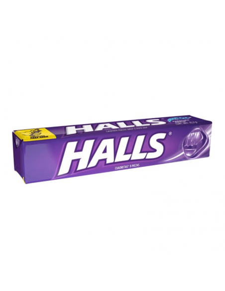 HALLS MORA AZUL BARRA X9 PASTILLAS