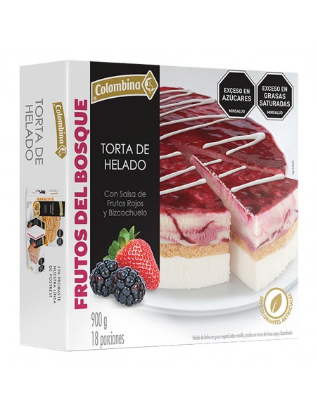 TORTA HELADO COLOMBINA FRUTOS BOSQx900 GRAMOS