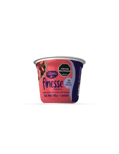 GELATINA FINESSE FRUTOS ROJOS VS108GR