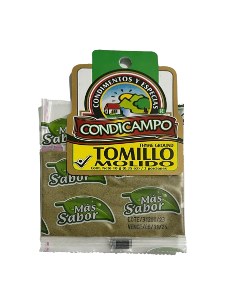 TOMILLO MOLIDO CHAPETA CONDICAMPO X 10GR