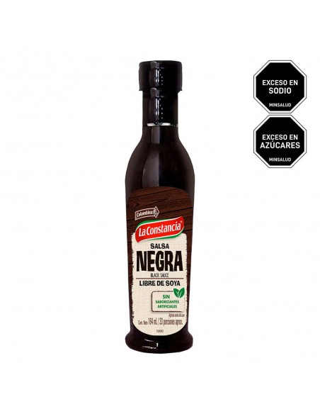 SALSA NEGRA LA CONSTANCIA BOTELLA 164 MILILITRO