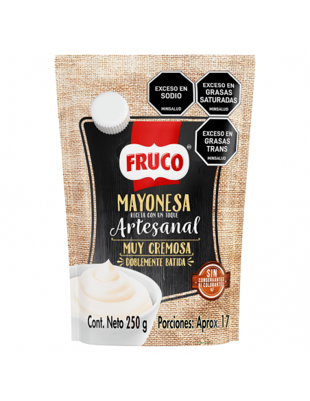 MAYONESA FRUCO ARTESANAL DOYPACK250GRAMOS X UNIDAD