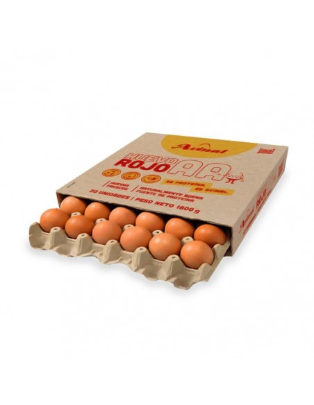 HUEVOS AVINAL ROJOS AA CAJA 30 UNIDAD