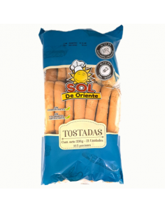 TOSTADA SOL ORIENTE PAQUETE336GRAMOS X21UND