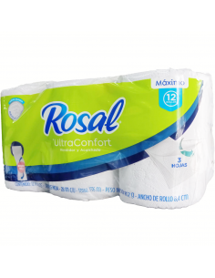PAPEL HIGIENICO ROSAL MAXIMO THX12UND