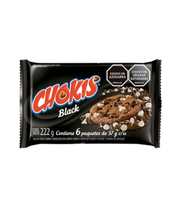 GALLETA CHOKIS BLACK PQ6 UNIDADx222 GRAMOS