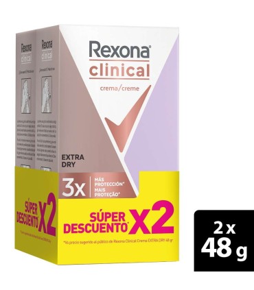 OFERTA DESODORANTE REXONA CLIN.EXTRA D2Ux48G