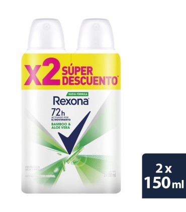 OFERTA DESODORANTE REXONA BAMBO AEROSOL 2Ux90 GRAMOS