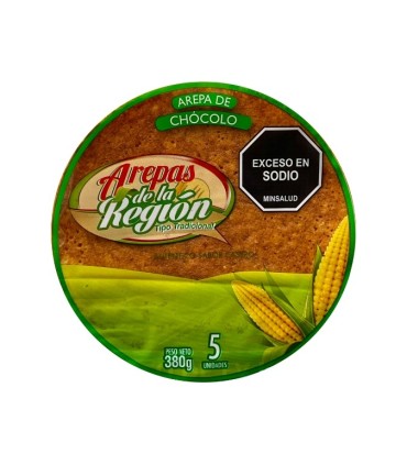 AREPA DE LA REGION CHOCOLO PQ5 UNIDADx400 GRAMOS
