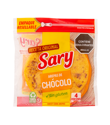 AREPA SARY CHOCOLO  BOLSA 350 GRAMOS