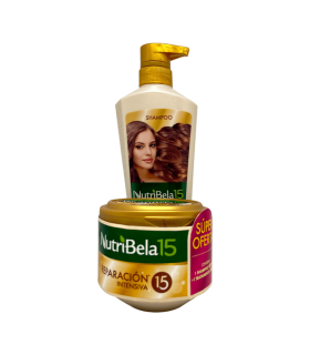 SHAMPO Y TRATAMIENTO NUTRIBELA REPARACIÓN INTENSIVA XX 700ML