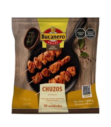 CHUZOS DE POLLO BUCANERO X 10U