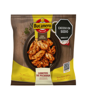 LOMITO DE PECHUGA ADOBA BUCANERO  BOLSA X600G