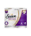 PAPEL HIGIÉNICO SUAVE SOFT CARE TRIPLE HOJA x 4UND