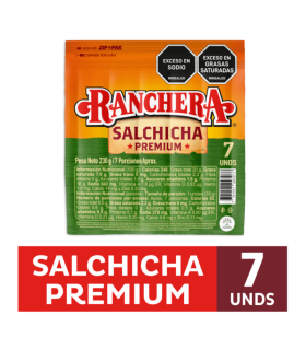 SALCHICHA RANCHERA ZENU PQT230GxUN