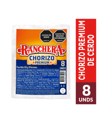 CHORIZO ZENU RANCHERA PQ520 GRAMOS