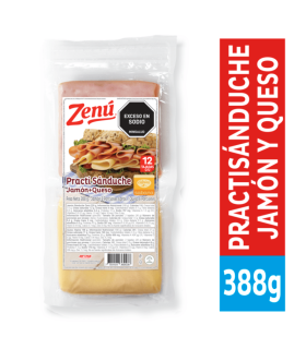 PRACTISANDUCHE ZENU JAMON+QUESOx388 GRAMOSxUN