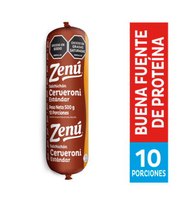 SALCHICHON CERVERONI ZENU BR500GRAMOS X UNIDAD