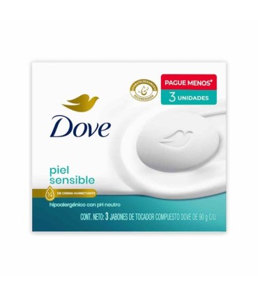 OFERTAJABON DOVE PIEL SENSIBLE 3BRx90GR